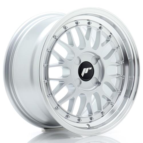 Jante JR Wheels JR23 16x8 ET20-45- 4 Trous sur mesure - Hyper Silver w/ Machined Lip