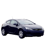 Calandre avant ABS Opel Astra J GTC de 2012 a 2015 Noir, sans embleme