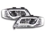 Paire de feux phares Daylight DRL Led Audi A6 C5/4B 1997-2001 Chrome