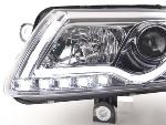 Paire de feux phares Daylight DRL Led Audi A6 C6/4F 2004-2008 Chrome