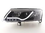 Paire de feux phares Daylight Led DRL Audi A6 C6/4F 2004-2008 Noir