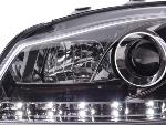 Paire de feux phares Daylight Led Seat Ibiza 6L 03-08 chrome