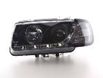 Paire de feux phares Daylight Led VW Polo 6N de 94/99 Noir