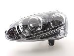 Paire de feux phares Daylight led DRL VW Golf 5 de 2003 a 2008 chrome