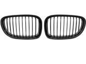 Paire grilles calandre BMW serie 7 F01 de 2009 a 2015 Noir brillant