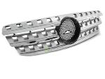 Grille calandre Mercedes ML W163 98-05 look AMG chrome argent