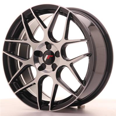 Jante JAPAN RACING JR18 18" x 7,5" Multi Perçage ET 35-40 Machined Face Black