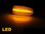 Paire Clignotant Repetiteur Mercedes Classe E W210 1995 a 2003 Blanc LED