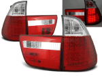 Paire de feux arriere BMW X5 E53 de 1999 a 2003 LED rouge et blanc