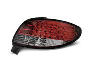 Paire de feux arriere Peugeot 206 98-06 LED rouge blanc