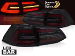 Paire de feux arriere VW Golf 7 17-19 FULL LED BAR Dyn Noir Fume Rouge Blanc