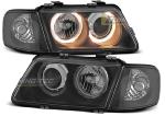 Paire de feux phares Audi A3 96-00 angel eyes noir