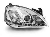 Paire de feux phares Opel Corsa C 00-06 Daylight led chrome