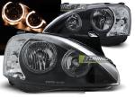 Paire de feux phares Opel Corsa C 00-06 angel eyes noir