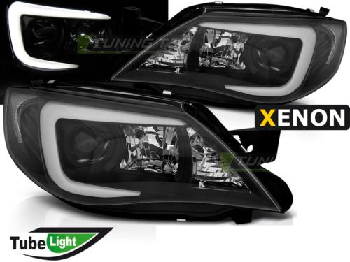 Paire Feux Phares Subaru Impreza GH 2007 a 2012 Daylight Xenon noir