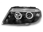 Paire de feux phares VW Passat 3BG 00-05 angel eyes Noir