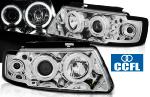 Paire de feux phares VW Passat B5 3B 96-00 angel eyes CCFL chrome