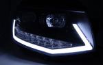 Paire de feux phares VW T6 de 2015 a 2019 led LTI DRL noir