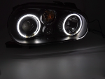Paire de feux phares VW Golf 4 97-03 angel eyes CCFL Noir
