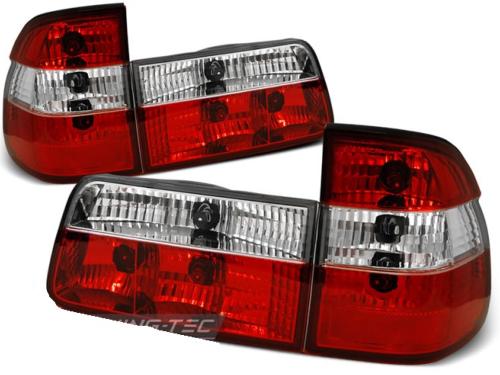 Paire de feux arriere BMW serie 5 E39 Berline 95-00 rouge blanc