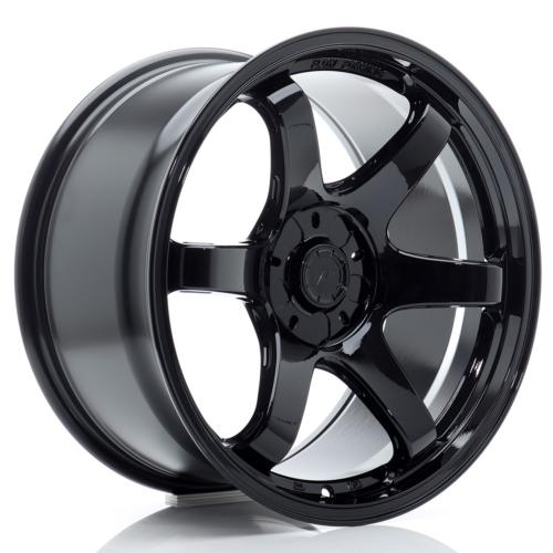 JR Wheels SL03 18x9,5 ET20-38 - 5 trous sur mesure - Noir Brillant