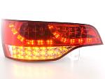 Paire de feux arrière Audi Q7 06-09 Led Rouge Chrome