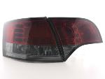 Paire de feux arrière Audi A4 8E Break 2004 a 2008 Rouge Fume Led