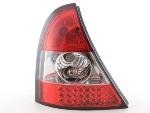 Paire de feux arrière Renault Clio B 2001 a 2004 Rouge Chrome Led