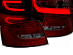 Paire de feux arriere Audi A6 C6 berline de 04/2004 a 2008 LED BAR rouge fume