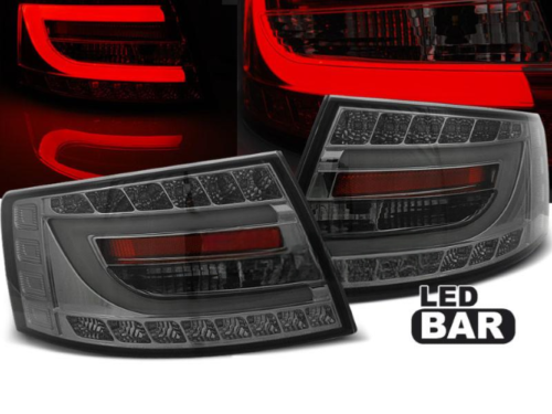 Paire de feux arriere Audi A6 C6 berline de 04/2004 a 2008 LED BAR fume