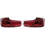 Paire de feux arriere BMW Serie 3 F30 2011-2019 Led Rouge Dyn