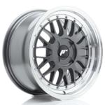 Jante JR Wheels JR23 16x8 ET20-45- 4 Trous sur mesure - Hyper Gray w/ Machined Lip