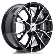 Jante JR Wheels JR49 16x7 ET20-42 - 4 trous sur mesures - Gloss black machined face