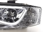 Paire de feux phares Daylight DRL Led Audi A6 C5/4B 2001-2004 Chrome