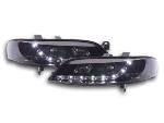 Paire de feux phares Daylight Led Opel Vectra B de 99-02 Noir