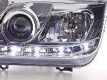 Paire de feux phares Daylight Led VW Bora de 99-04 Chrome