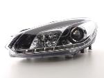 Paire de feux phares Daylight DRL Led VW Golf 6 de 08-12 Chrome