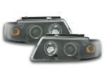 Paire de feux phares Angel Eyes VW Passat B5/3B 97-00 Noir