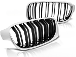 Grilles Calandre BMW serie 3 F30/F31 de 10/2011 a 2018 Chrome noir