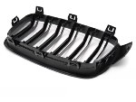 Grilles de calandre BMW serie 3 F30/F31 de 2011 a 2018 Noir brillant Double Barres