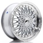 Jante JAPAN RACING JR9 17" x 7,5" Multi Perçage ET 20-35 Silver w/Machined Lip+Silver Rivets