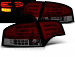 Paire feux arriere Audi A4 B7 berline de 2004 a 2008 LED rouge fume