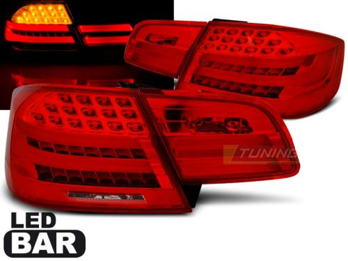 Paire de feux arriere BMW serie 3 E92 Coupe 06-10 LED BAR rouge blanc