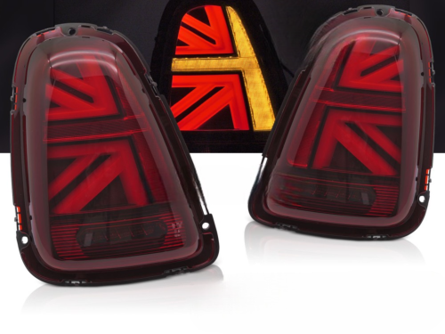 Paire de feux arriere Mini Cooper R56-R57-R58-R59 2006 a 2014 Rouge - FULL Led