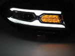 Paire de feux phares Dodge Charger de 2014 a 2023 FULL LED DRL Noir