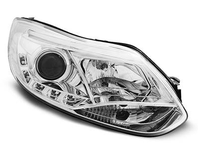 Paire de feux phares Ford Focus 11-14 Daylight led LTI chrome