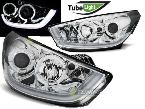 Paire de feux phares Hyundai IX35 10-13 LTI chrome