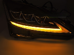 Paire de feux phares Lexus IS de 2006 a 2013 FULL LED DRL DYN Noir