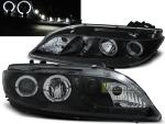 Paire de feux phares Mazda 6 02-07 Angel Eyes LED noir