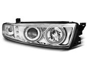 Paire de feux phares Mitsubishi Galant Angel eyes CCFL 96-06 chrome